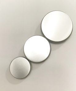 Alternative view of Aluminum Tins Round with Lined Screw Top