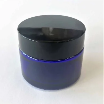 Glass Cosmetic Jar 50 g with Cap and Liners