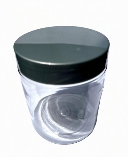 Plastic Jar 250 ml (8 oz) with Silver Lid and Liners